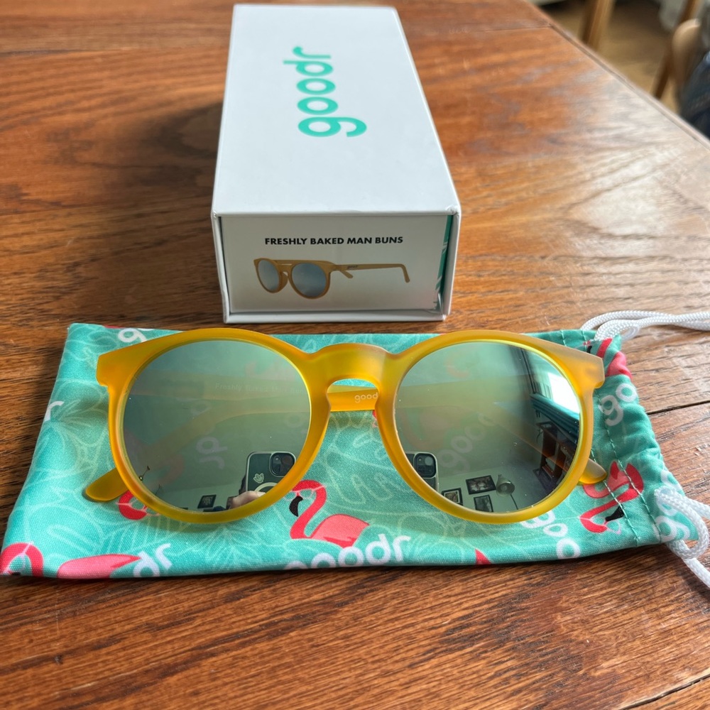 goodr “Freshly Baked Man Buns” sunglasses